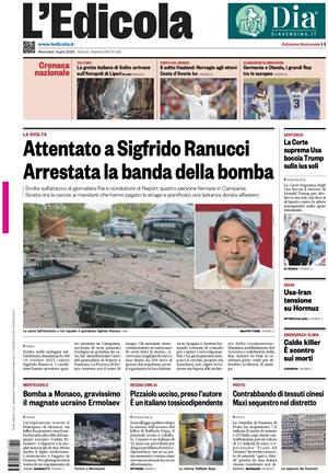 Prima pagina L'Edicola (Nazionale) di oggi - Quotidiano nazionale