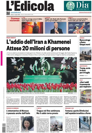 Prima pagina L'Edicola (Nazionale) di oggi - Quotidiano nazionale