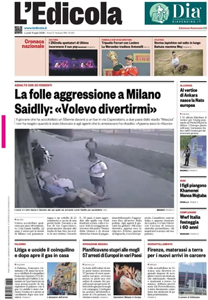 Prima pagina L'Edicola (Nazionale) di oggi - Quotidiano nazionale