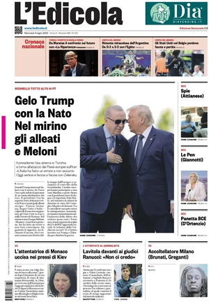 Prima pagina L'Edicola (Nazionale) di oggi - Quotidiano nazionale