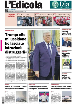 Prima pagina L'Edicola (Nazionale) di oggi - Quotidiano nazionale