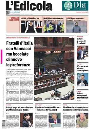 L'Edicola (Nazionale) prima pagina