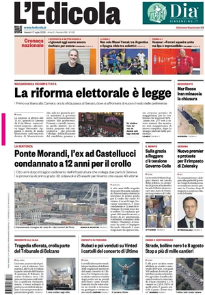 L'Edicola (Nazionale) prima pagina