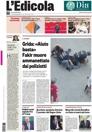 Prima pagina L'Edicola (Nazionale) di oggi - Quotidiano nazionale
