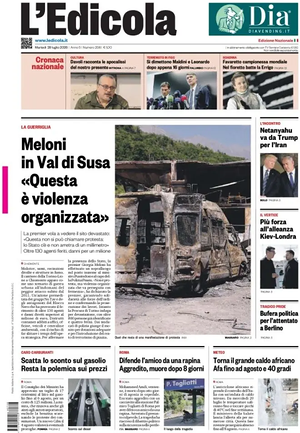 Prima pagina L'Edicola (Nazionale) di oggi - Quotidiano nazionale