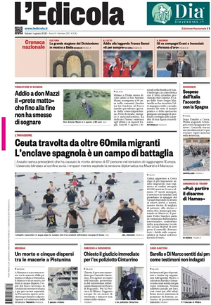 Prima pagina L'Edicola (Nazionale) di oggi - Quotidiano nazionale
