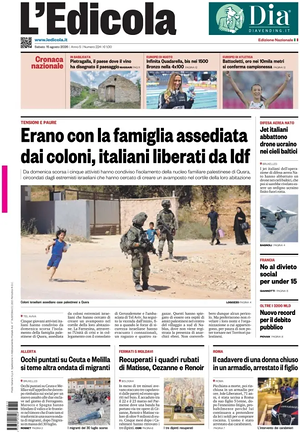 Prima pagina L'Edicola (Nazionale) di oggi - Quotidiano nazionale