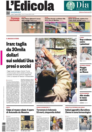 Prima pagina L'Edicola (Nazionale) di oggi - Quotidiano nazionale