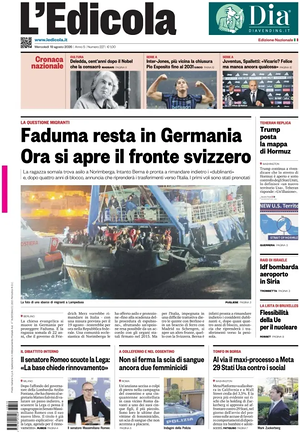 Prima pagina L'Edicola (Nazionale) di oggi - Quotidiano nazionale