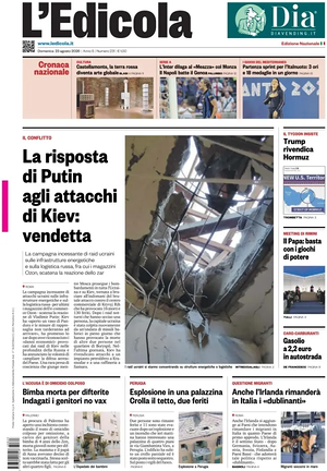 Prima pagina L'Edicola (Nazionale) di oggi - Quotidiano nazionale