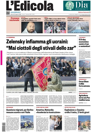 Prima pagina L'Edicola (Nazionale) di oggi - Quotidiano nazionale