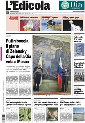 Prima pagina L'Edicola (Nazionale) di oggi - Quotidiano nazionale