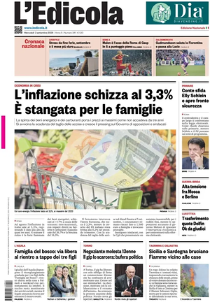 Prima pagina L'Edicola (Nazionale) di oggi - Quotidiano nazionale