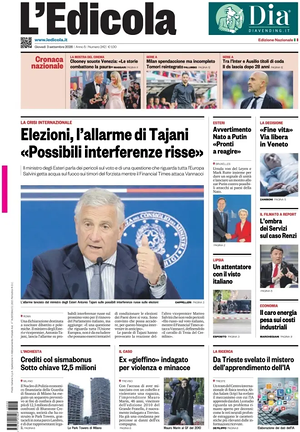 L'Edicola (Nazionale) prima pagina