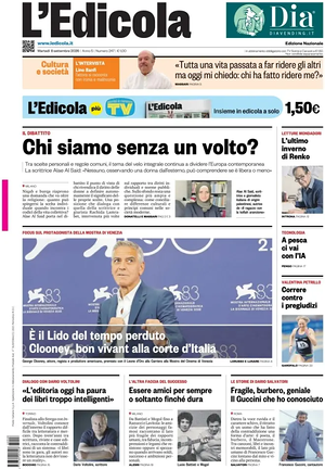 Prima pagina L'Edicola (Nazionale) di oggi - Quotidiano nazionale