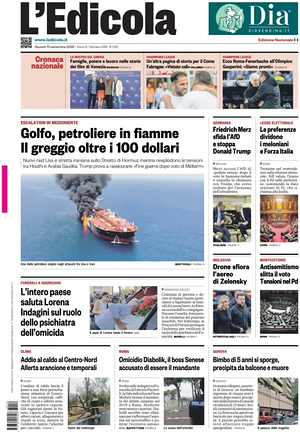 Prima pagina L'Edicola (Nazionale) di oggi - Quotidiano nazionale