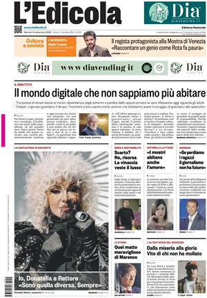 Prima pagina L'Edicola (Nazionale) di oggi - Quotidiano nazionale