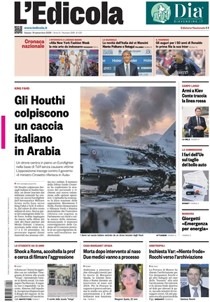 Prima pagina L'Edicola (Nazionale) di oggi - Quotidiano nazionale