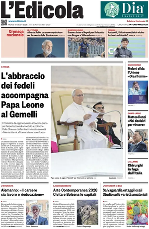 Prima pagina L'Edicola (Nazionale) di oggi - Quotidiano nazionale