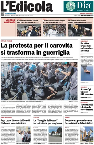 Prima pagina L'Edicola (Nazionale) di oggi - Quotidiano nazionale