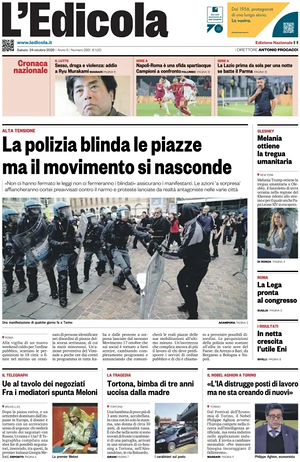 Prima pagina L'Edicola (Nazionale) di oggi - Quotidiano nazionale