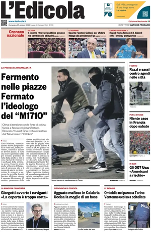 Prima pagina L'Edicola (Nazionale) di oggi - Quotidiano nazionale