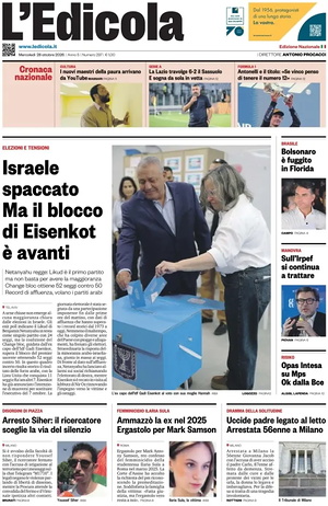 Prima pagina L'Edicola (Nazionale) di oggi - Quotidiano nazionale