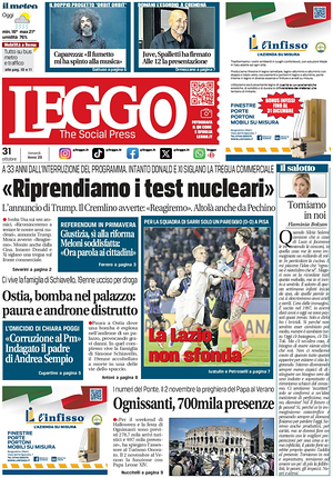 Leggo (Roma) prima pagina