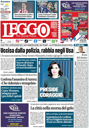 Leggo (Roma) prima pagina