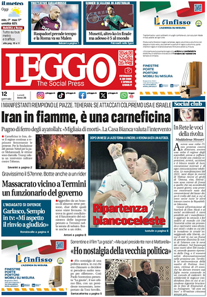 Leggo (Roma) prima pagina