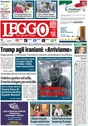 Leggo (Roma) prima pagina