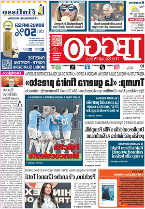 Prima pagina Leggo (Roma) di oggi - Quotidiano nazionale