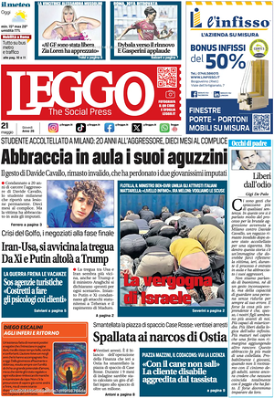 Prima pagina Leggo (Roma) di oggi - Quotidiano nazionale