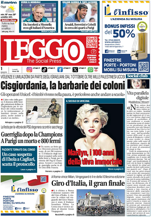 Leggo (Roma) prima pagina