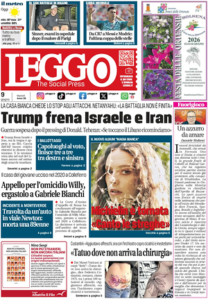 Leggo (Roma) prima pagina