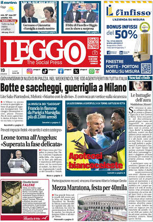 Leggo (Roma) prima pagina