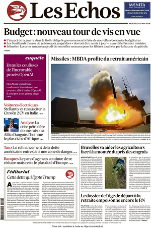 Les Échos front page