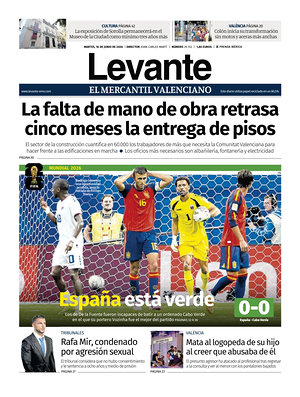 Prima pagina Levante EMV di oggi - Quotidiano regional