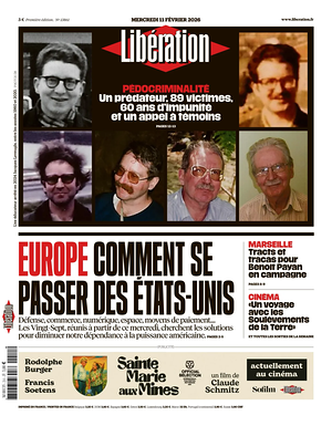Prima pagina Libération di oggi - Quotidiano estero