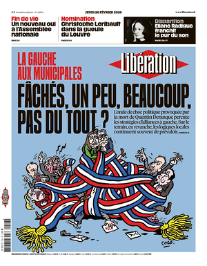 Prima pagina Libération di oggi - Quotidiano estero