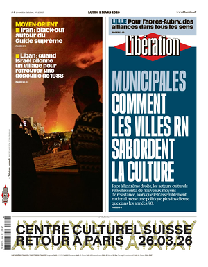 Prima pagina Libération di oggi - Quotidiano estero