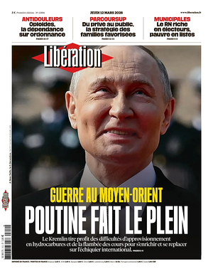 Prima pagina Libération di oggi - Quotidiano estero