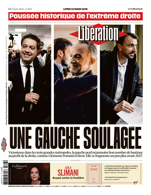 Prima pagina Libération di oggi - Quotidiano estero