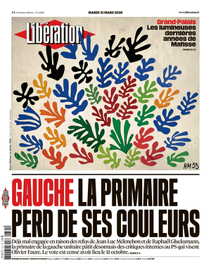 Prima pagina Libération di oggi - Quotidiano estero