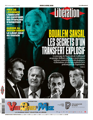 Prima pagina Libération di oggi - Quotidiano estero