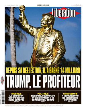 Prima pagina Libération di oggi - Quotidiano estero