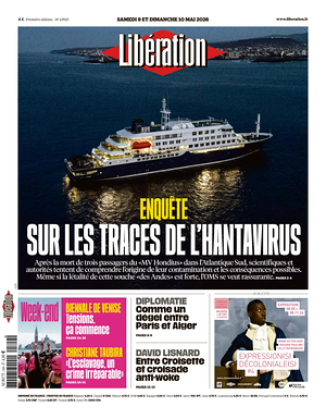 Prima pagina Libération di oggi - Quotidiano estero