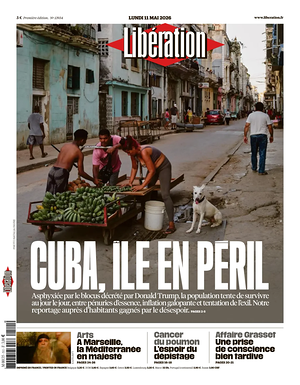 Prima pagina Libération di oggi - Quotidiano estero