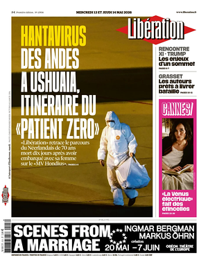 Prima pagina Libération di oggi - Quotidiano estero
