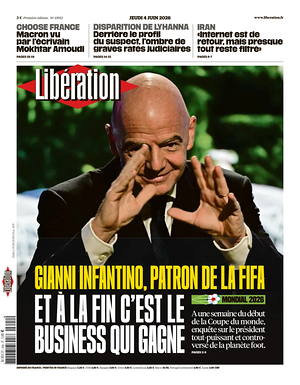 Prima pagina Libération di oggi - Quotidiano estero